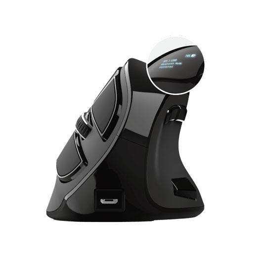 Trust Ratón Ergonómico Vertical Inalámbrico Bluetooth 2.4GHz 9 Botones Recargable Negro Trust Ratón Ergonómico Vertical Inalámbrico Bluetooth 2.4GHz 9 Botones Recargable Negro