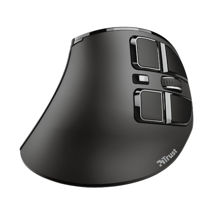 Trust Voxx Ratón Vertical Ergonómico Inalámbrico Bluetooth/2.4GHz Negro Trust Voxx Ratón Vertical Ergonómico Inalámbrico Bluetooth/2.4GHz Negro