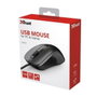 Trust Carve Ratón Óptico Ambidextro USB 1200 DPI Negro
