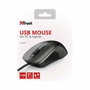 Trust Carve Ratón Óptico Ambidextro USB 1200 DPI Negro