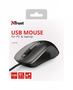Trust Carve Ratón Óptico Ambidextro USB 1200 DPI Negro