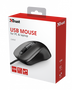 Trust Carve Ratón Óptico Ambidextro USB 1200 DPI Negro