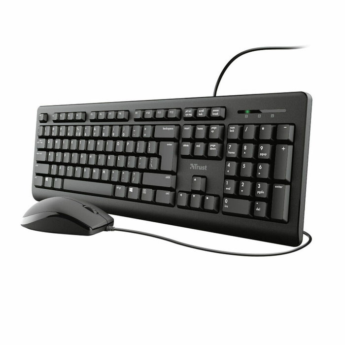 Trust TKM-250 Teclado y Ratón Negro con Conexión USB