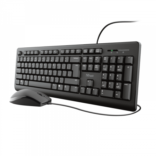 Trust TKM-250 Teclado y Ratón Negro con Conexión USB