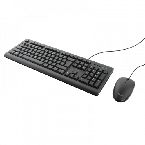 Trust TKM-250 Teclado y Ratón Negro con Conexión USB