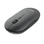 Trust Puck Ratón Inalámbrico Oficina Ultrafino, Bluetooth y RF, Ambidiestro, Botones Silenciosos, Batería Recargable USB-C, 800/1200/1600 DPI, Color Negro