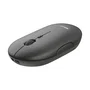 Trust Puck Ratón Inalámbrico Oficina Ultrafino, Bluetooth y RF, Ambidiestro, Botones Silenciosos, Batería Recargable USB-C, 800/1200/1600 DPI, Color Negro