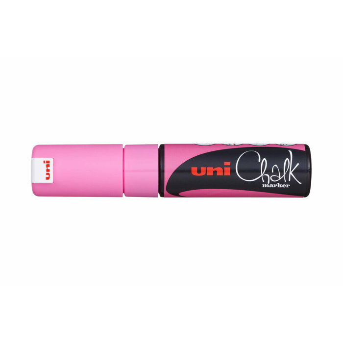 Uni-Ball Marcador de tiza líquida Chalk PWE-8K Rosa flúor (Set de 6)
