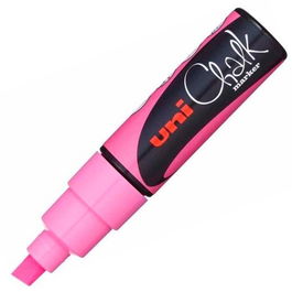 Uni-Ball Marcador De Tiza Líquida Chalk PWE-8K Rosa Flúor (Set de 6) (Set de 6)