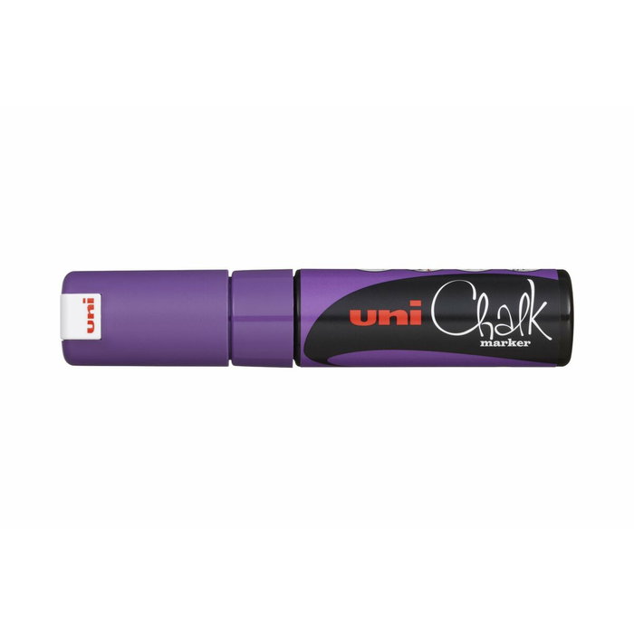 Uni-Ball Marcador de tiza líquida Chalk PWE-8K punta biselada violeta (Set de 6)