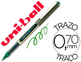 Uniball Rotulador Roller UB-157E Verde 0,7 mm Unidad Tinta Líquida Suave Trazo 0,5 mm