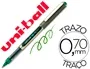 Uniball Rotulador Roller UB-157E Verde 0,7 mm Unidad Tinta Líquida Suave Trazo 0,5 mm