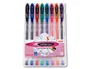 Uniball UM-120 Bolígrafo Tinta Gel Punta 0,7 mm Estuche 8 Colores Básicos