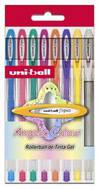 Roller Gel Uni-Ball Signo Noble Metal 0,8 (Um-120Ac8P) Pastel Estuche De 8 Surtidos
