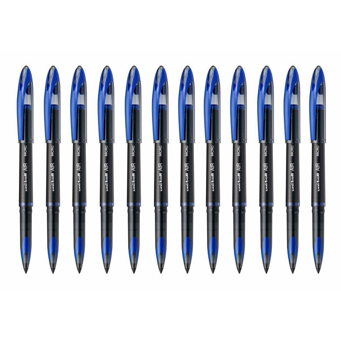 Uni-Ball UBA-188-M Rollerball Air Micro 0,5 mm Azul Caja 12 Ud
