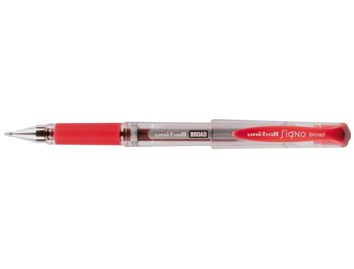 Uni-Ball UM-153 Rollerball Signo Broad 1.0 mm Rojo Caja 12 Unidades
