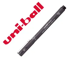 Rotulador permanente Uni-Ball PINBR-200(S) Pincel Gris oscuro 12 Piezas