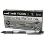 Uni-Ball Rollerball Vision Elite UB-200 Negro 0,8 mm (Caja de 12 unidades)