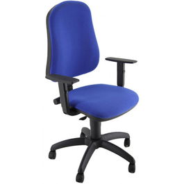 Unisit Silla Administrativa CP Simple con Reposabrazos Ajustables Incluidos - Azul