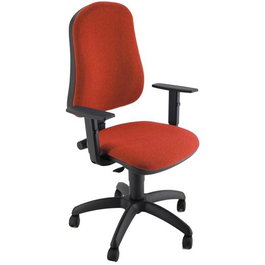 Unisit Silla Administrativa Eco Smart CP Simple Roja Reposabrazos Ajustables 105-115cm