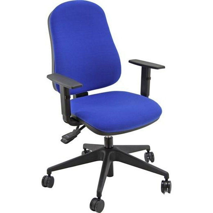 Unisit Silla Administrativa Sincro Simple Azul con Reposabrazos Ajustables Unisit Silla Administrativa Sincro Simple Azul con Reposabrazos Ajustables