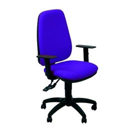 Unisit Silla Administrativa Sincro Tete Reposabrazos Ajustables Azul