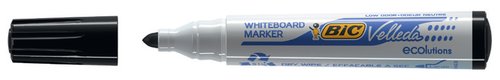 Bic Velleda Ecolutions Marcador para Pizarra Blanca Negro Punta Redonda