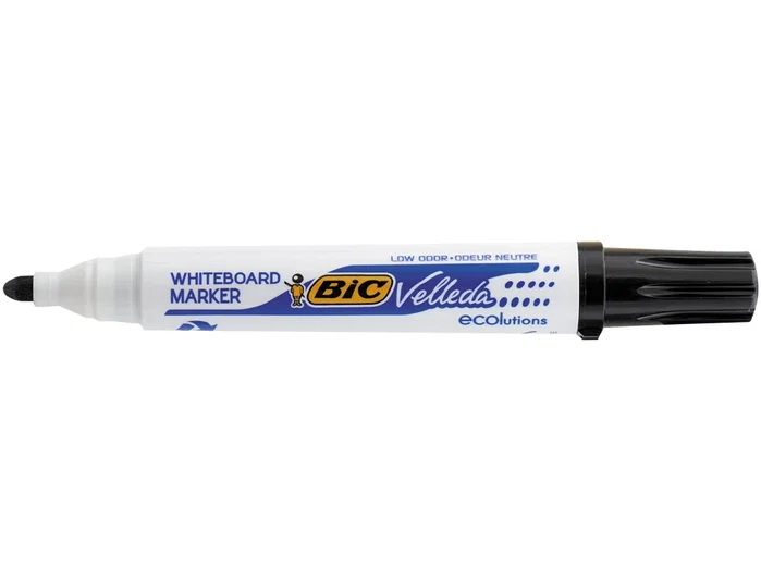 Bic Velleda Ecolutions Marcador para Pizarra Blanca Negro Punta Redonda
