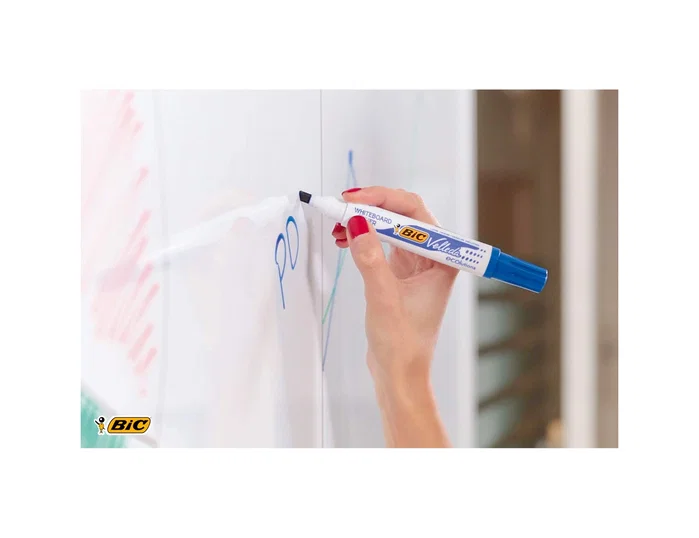 Bic Velleda 1751 Rotulador para Pizarra Blanca Rojo Punta Biselada (Pack de 12) extra_attributes.Tipo: Para pizarra