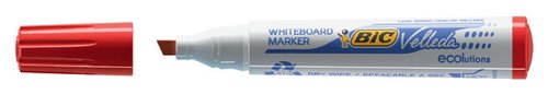 Bic Velleda 1751 Rotulador para Pizarra Blanca Rojo Punta Biselada (Pack de 12) extra_attributes.Tipo: Para pizarra