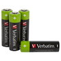 Verbatim Pilas Recargables AA NiMH 2500 mAh (Pack de 4) HR06 49517