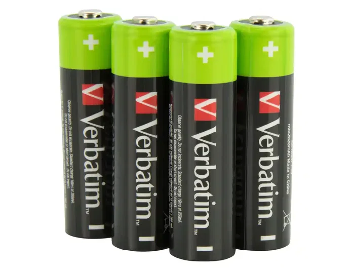 Verbatim Pilas Recargables AA Premium HR6 1,2V 2500mAh (Pack de 4)