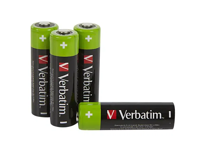 Verbatim Pilas Recargables AA Premium HR6 1,2V 2500mAh (Pack de 4)