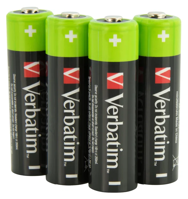 Verbatim Pilas Recargables AA Premium 2500mAh 1,2V (Pack de 4) Verbatim Pilas Recargables AA Premium 2500mAh 1,2V (Pack de 4)