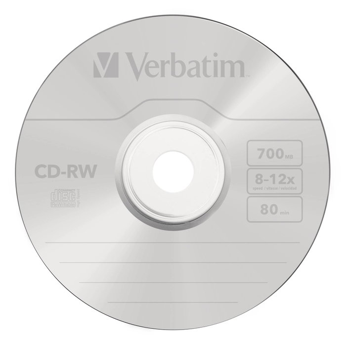 Verbatim CD-RW 700MB 12x Pack de 10 unidades Jewel Case