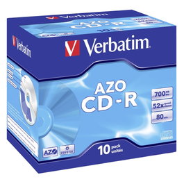 Verbatim DataLifePlus Crystal CD-R 700 MB 52x (Pack de 10 unidades)