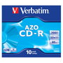 Verbatim DataLifePlus Crystal CD-R 700 MB 52x (Pack de 10 unidades)