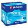 Verbatim CD-R DataLife 800MB 90min 48x Pack 10 Jewel Case