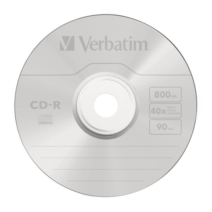Verbatim CD-R DataLife 800MB 90min 48x Pack 10 Jewel Case