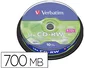 Verbatim Cd-rw 700mb 12x 80 min Tarrina 10 Unidades