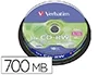 Verbatim Cd-rw 700mb 12x 80 min Tarrina 10 Unidades