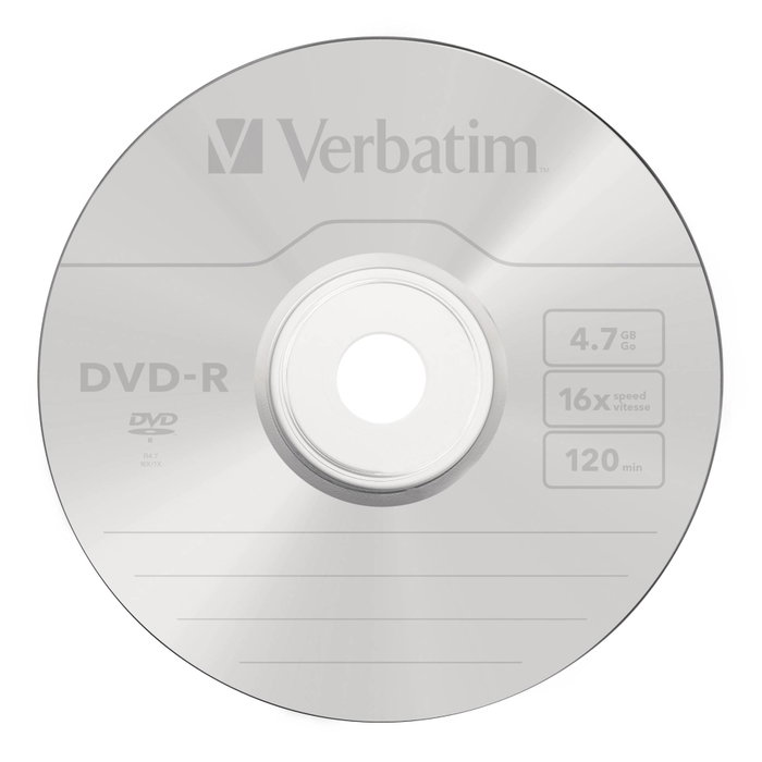 Verbatim DVD-R Advanced AZO 4,7GB 16x Plata mate (10 unidades)