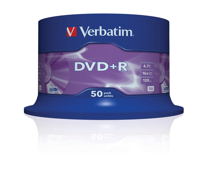Verbatim DVD+R Advanced AZO 4,7 GB 16x (50 unidades)