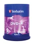 Verbatim DVD+R 16x 4.7GB Matt Silver, 100 discos en tarrina (4.7 GB, 120 min), Ref. 43551