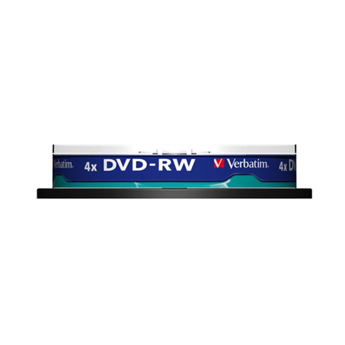 Verbatim DVD-RW 4,7 GB 4x Tarrina de 10 unidades Plata mate
