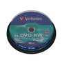 Verbatim DVD-RW 4,7 GB 4x Tarrina de 10 unidades Plata mate