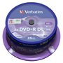 Verbatim DVD+R Double Layer 8x 8,5GB 25 Pack Plata Mate