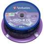 Verbatim DVD+R Double Layer 8,5GB 8x Plata mate (25 unidades)