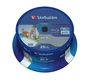 Verbatim 43811 Blu-ray BD-R 25 GB - Paquete de 25 unidades de discos imprimibles para grabación y lectura