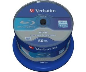 Verbatim Datalife BD-R Blu-Ray 25GB 6x Pack de 50